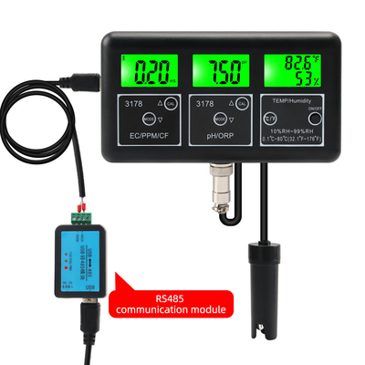 プロの水質モニタリングシステム 7対1 RS485センサー LCD