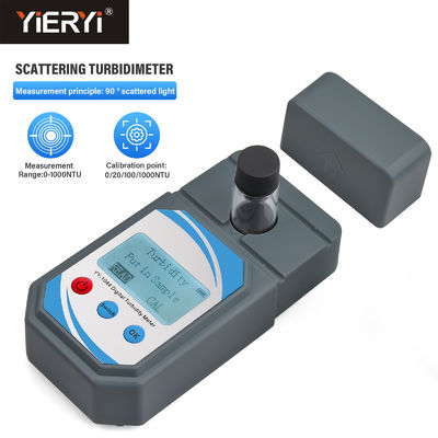 ポータブル デジタル ぼんやり度計 0-1000 NTU ±0.8% 正確さ