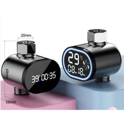 水力発電、シャワーヘッドユニバーサル水温計、ベビーバス、子供用入浴、家庭用視覚LEDデジタルディスプレイ画面
