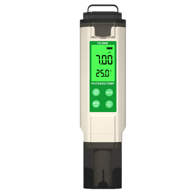 YiERYi YG-9908 4 イン 1 水質検査器 PH / TDS / EC / 温度 高精度ポータブルデザインの多機能試験ペン