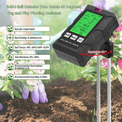 総合的な6対1の土壌検出器: ガーデニングと植物ケアのための究極のツール