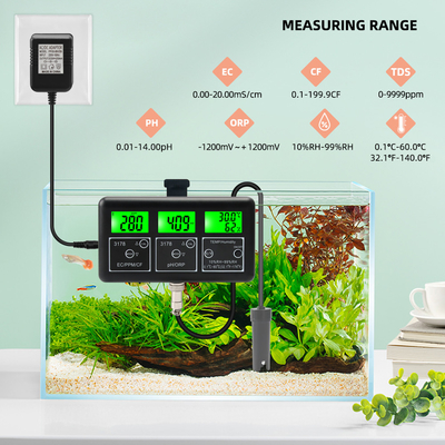 7 イン 1 RS485 マルチパラメータ水モニター 再充電可能なNi-MH電池 ±0.05pH精度