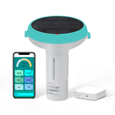 7 イン 1 スマートプールモニター アップ付き ソーラー/USB駆動水質検査器