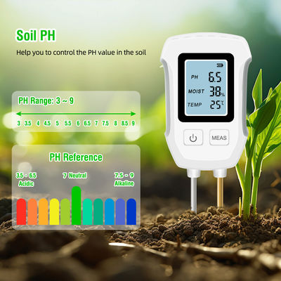 土壌検査: 健康な植物のための3対1のpH,湿度,温度計