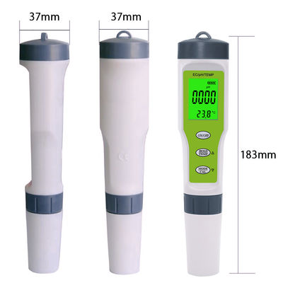 3-in-1 水質テスター - 家庭、水槽、研究室向け pH/EC/温度メーター (ATC付き)