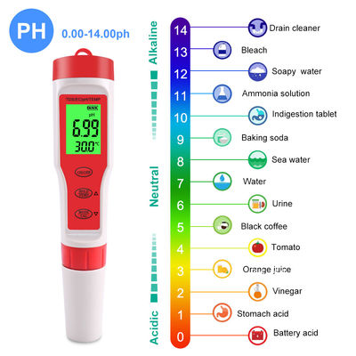 4 イン 1 水質検査器 PH/EC/TDS/Temp Meter for Aquaculture 飲料水ラボ