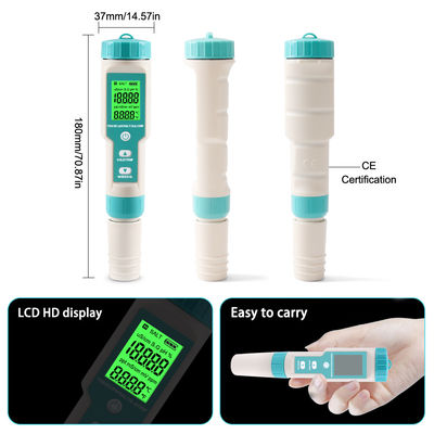 7-in-1 水質テスター EC/塩分/TDS/温度/pH/ORP/比重メーター 養殖場 家庭用ラボ向け