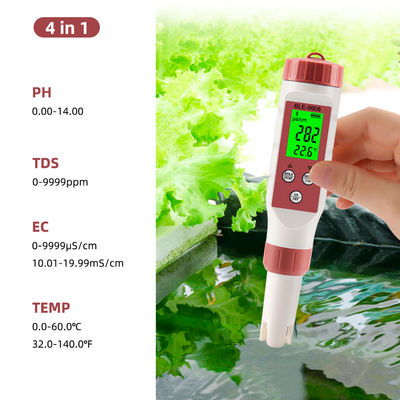 家庭,水栽培,実験室用PH/TDS/EC/テンプメーター