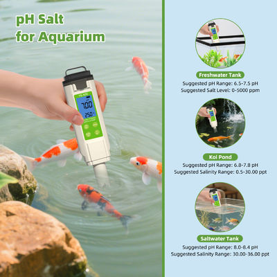 7イン1 水検査器 PH / TDS / EC / ORP / S.G / 塩 / 温度計