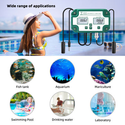 WiFi 対応 6 イン 1 水質テスト リモートモニター PH / TDS / EC / 塩 / S.G / テンプ 水族館プールラボ