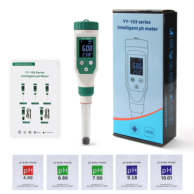 ワイヤレス デジタル ブルーテッド PH 検出器 PH メーター 食品,肉,チーズ 化粧品 汎用 精度