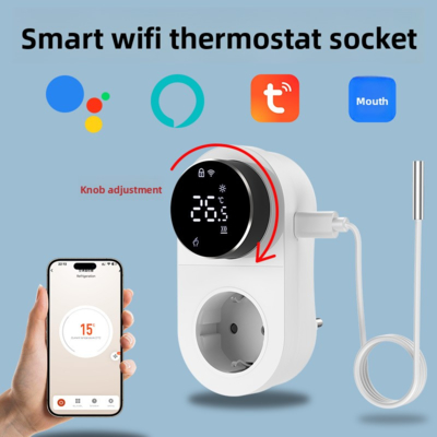 スマートチューヤ WiFi サーモスタットプラグ タイムセンサータッチ制御