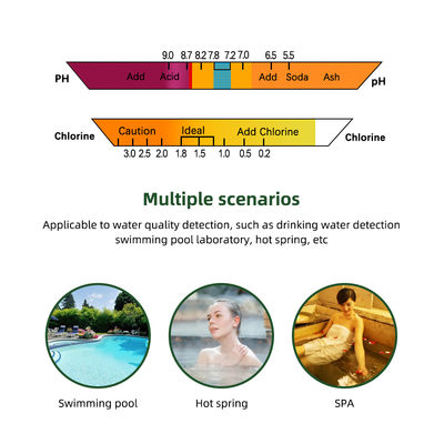CL2テスター 2 in 1 水質 PH & 塩素 PC-102 - 高精度 プール & アクアリウム テスター