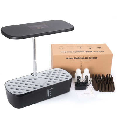 スマートグローライトと自動水やり機能を備えた、家庭菜園・ハーブ栽培用52ポッド屋内水耕栽培システム