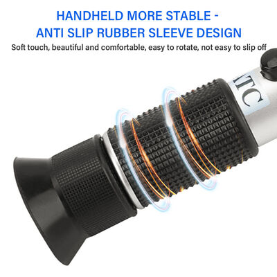 ワイン、麦汁、砂糖の測定用、自動温度補償付き、ブリックス0～40%の範囲の手持ち屈折計