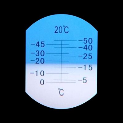 High Accuracy Portable Refractometer -50 - 0 Degree Methanol Glass Freezing Point Instrument