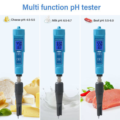 2 in 1 デジタル pH メーター LED ディスプレイと 0.01pH 精度