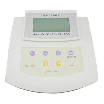 YIERYI PH-2603 6-in-1 多機能卓上pH計 0.01 pH精度 実験室 水質検査用