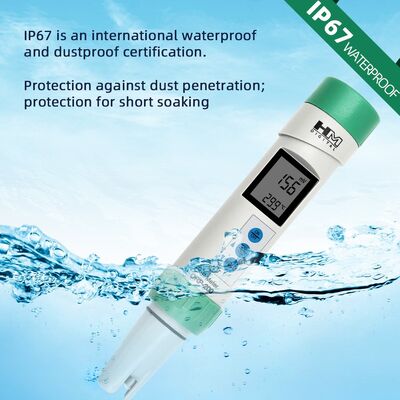 YIERYI Digital ORP Meter Waterproof ORP Tester with Digital Calibration and Detachable Platinum Electrodes for Water Quality Analysis