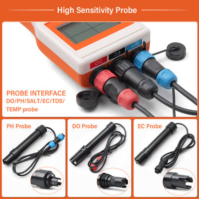 水質測定器 6-in-1 マルチパラメータ pH精度0.1 LCDディスプレイ アクアリウム・水耕栽培用