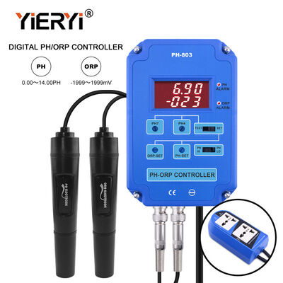 交換可能なBNC電極と110V/220V電源リレー出力を持つデジタル2イン1pH ORPコントローラ