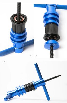 ユニバーサル自転車ベアリングプレス除去ツールキット 18 パーツ アルミ合金セット ハブ 底支架 懸垂 ピボット メンテナンスのために