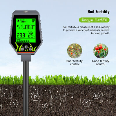 6 In 1 Soil Tester Soil PH/EC/humidity/Fertility/Light /temperature  Soil Testing Tools