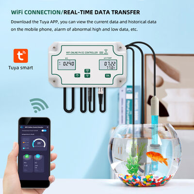 Tuya Wifi オンライン EC モニタリングコントローラー ph メーターデータロガー機能水耕水質モニタリングテスター