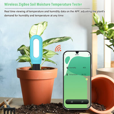 植物用ワイヤレス ZigBee スマート土壌水分温度モニター アプリ制御