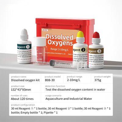 YIERYI 溶存酸素テストキット 2-10mg/L 120 テスト水産養殖工業用水質モニタリング用