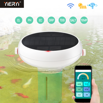 ワイヤレスZigbee WiFi防水フローティングプールpHメーター、ソーラーパワー付き、スイミングプール用